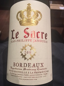 Jean-Philippe Janoueix Le Sacre Bordeaux 2011
